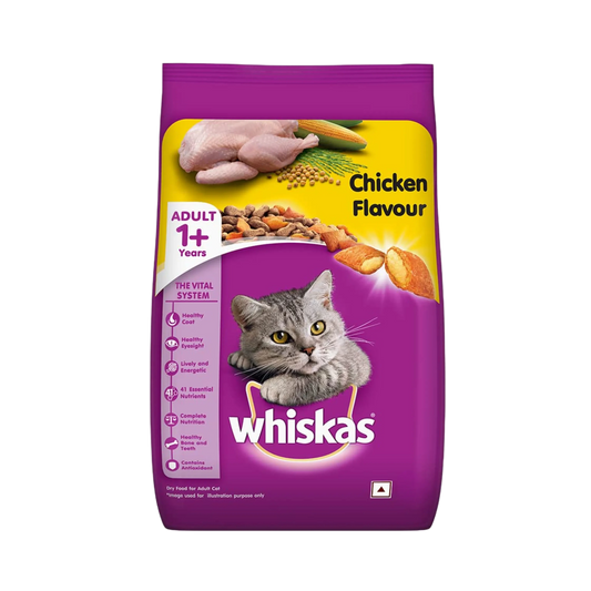 WHISKAS ADULT CHICKEN DRY FOOD (M) - Animeal