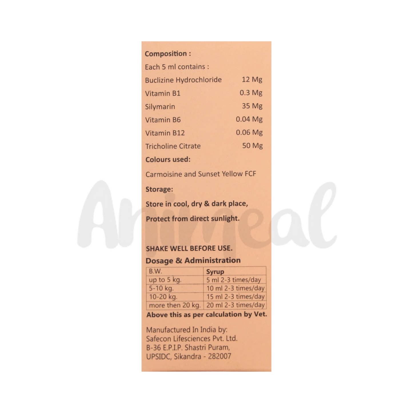 APTIFAST PET LIQUID - Animeal