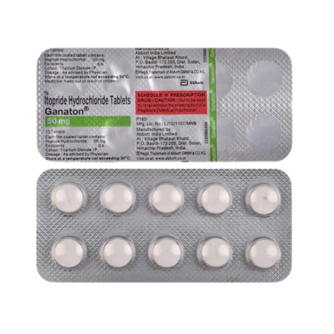 Abbott Ganaton-50mg Tablet for Dogs and Cats, 10 Tablets - Animeal