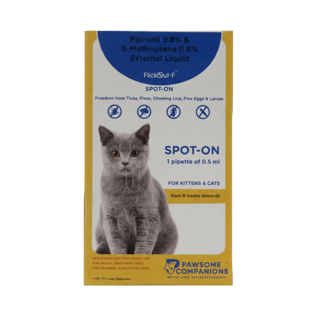 Adisan Flickout F Spot On for Cats, 0.5ml - Animeal