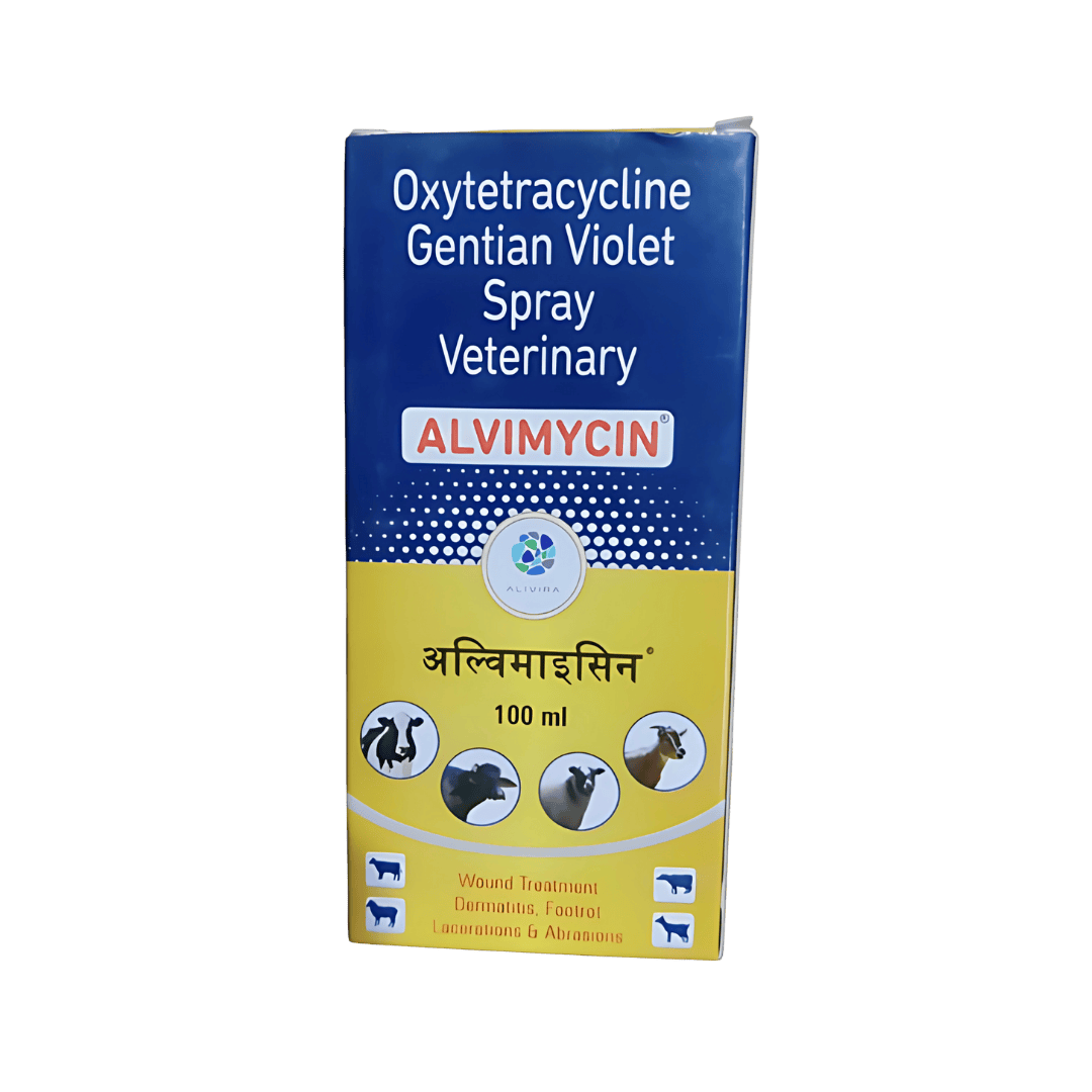 Alivira Alvimycin Spray for Cattle, 100ml - Animeal