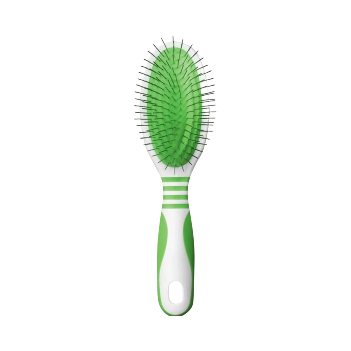 Andis Medium Pin Brush White & Lime Green for Dogs, Medium - Animeal