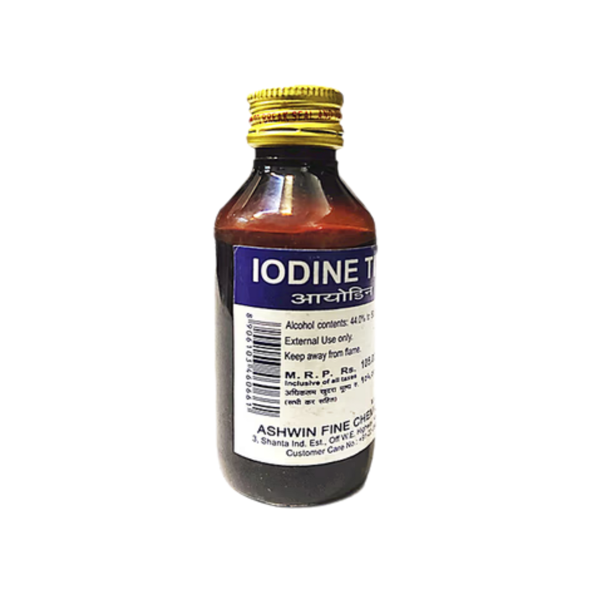 Ashwin Pharma Tincture Iodine Usp for Dogs and Cats, 100ml - Animeal