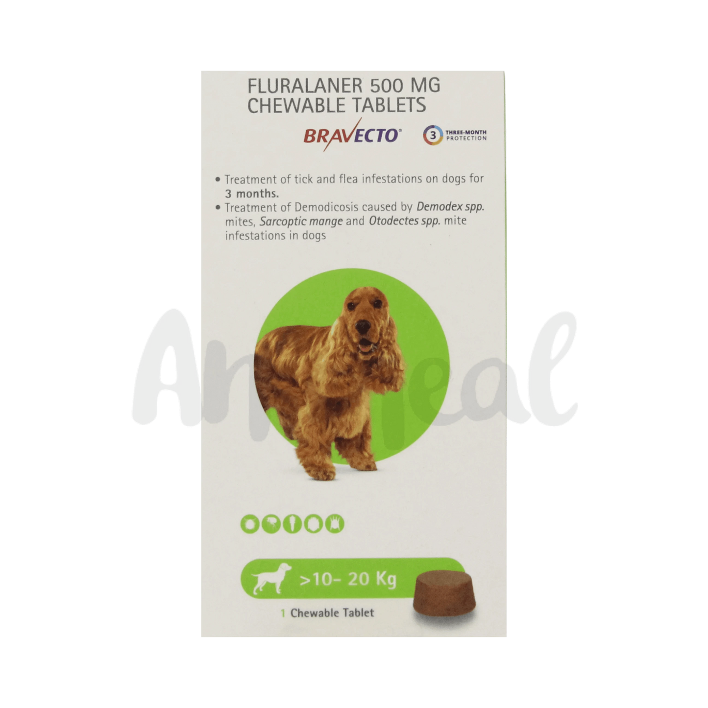 BRAVECTO (10-20KG) DOG TABLET - Animeal