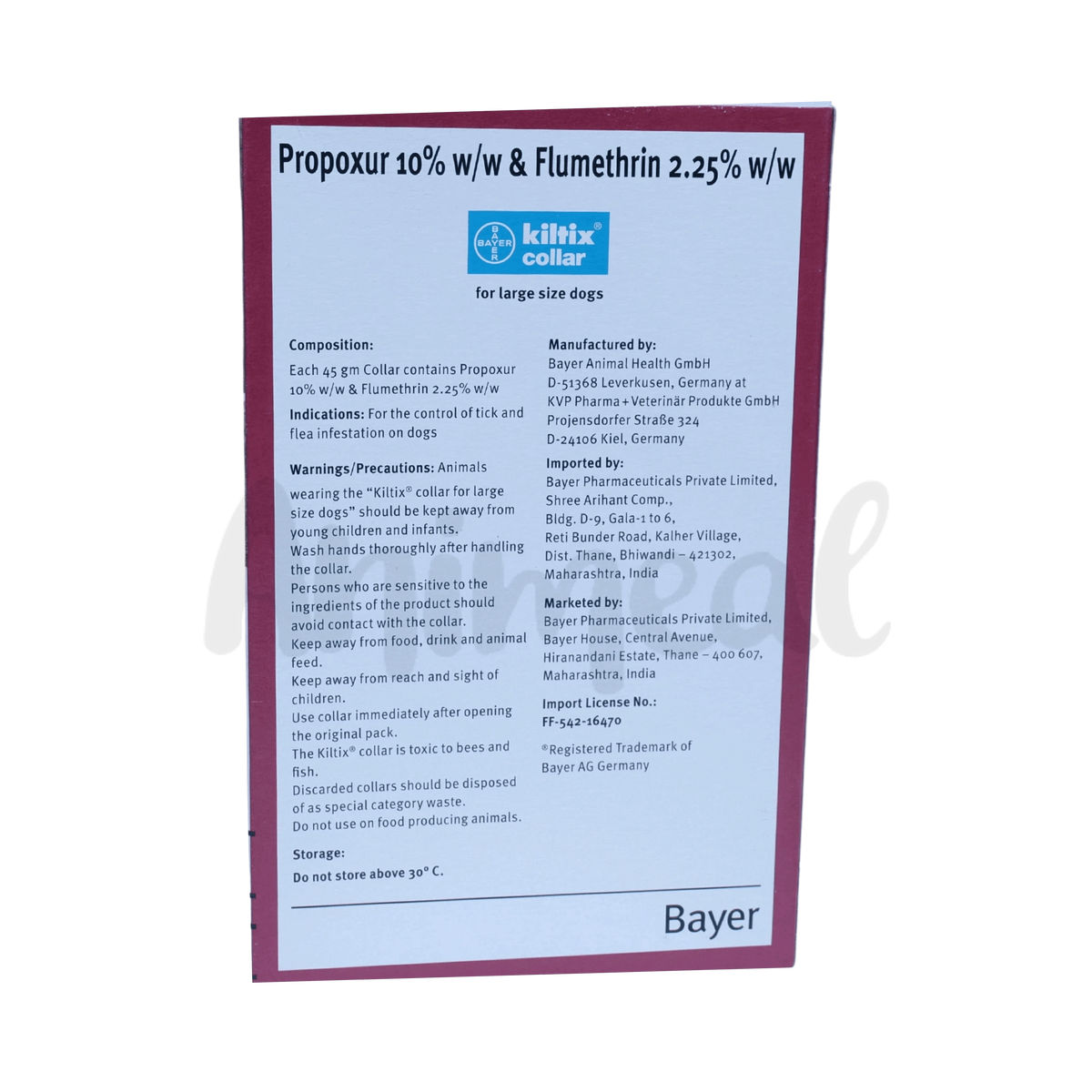 Bayer Kiltix Tick and Flea Collar for Large Dogs, 1 Collar - Animeal