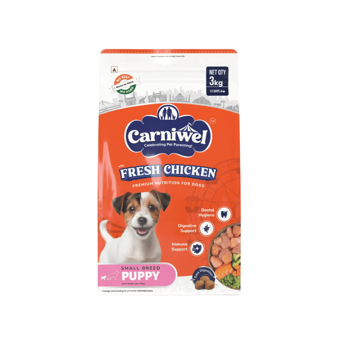 CARNIWEL FRESH CHIC SMALL PUPPY DRY FOOD (M) - Animeal