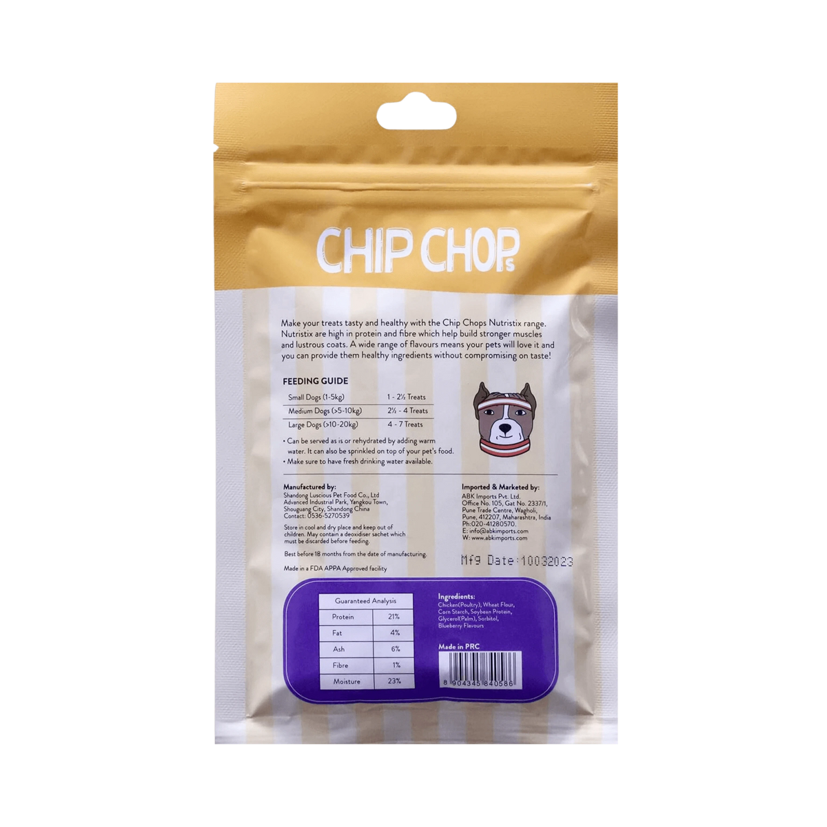 CHIP CHOP NUTRISTIX BLUEBERRY (S) - Animeal