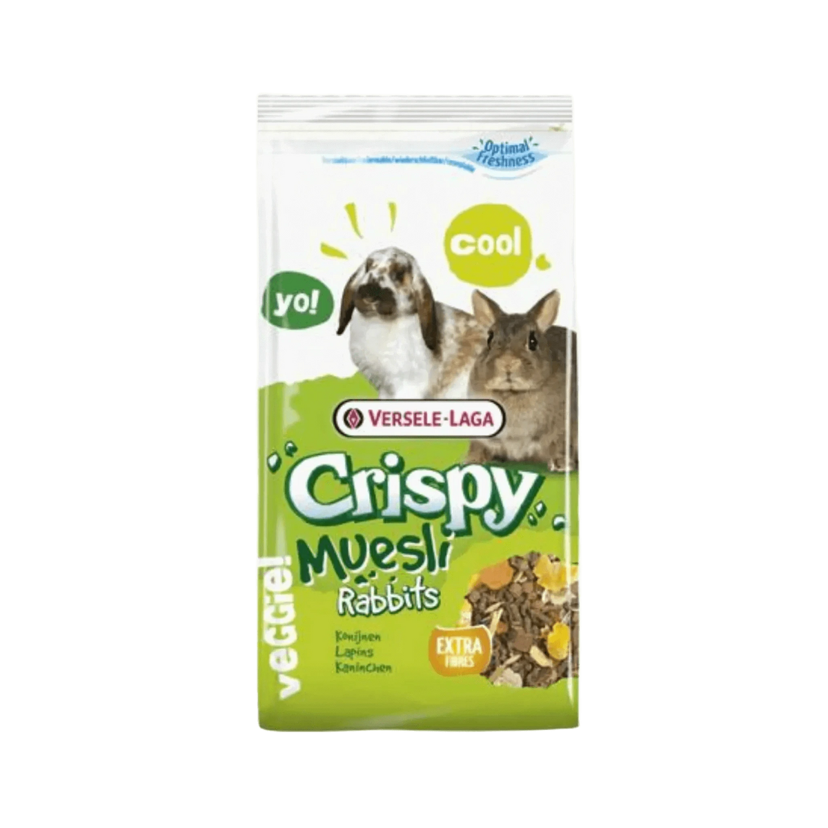 CRISPY MUESLI RABBIT DRY FOOD (XL) - Animeal