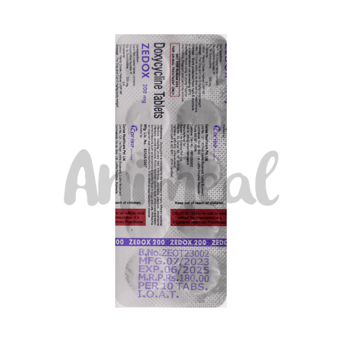 Corise Zedox 200 Tablet for Dogs and Cats, 10 Tablets - Animeal
