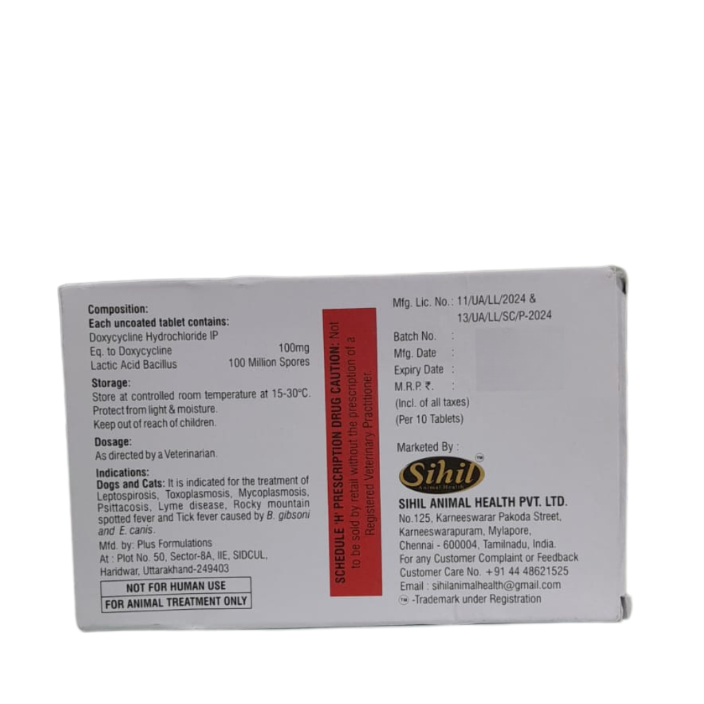 DOXYSIL 100MG TABLET - Animeal