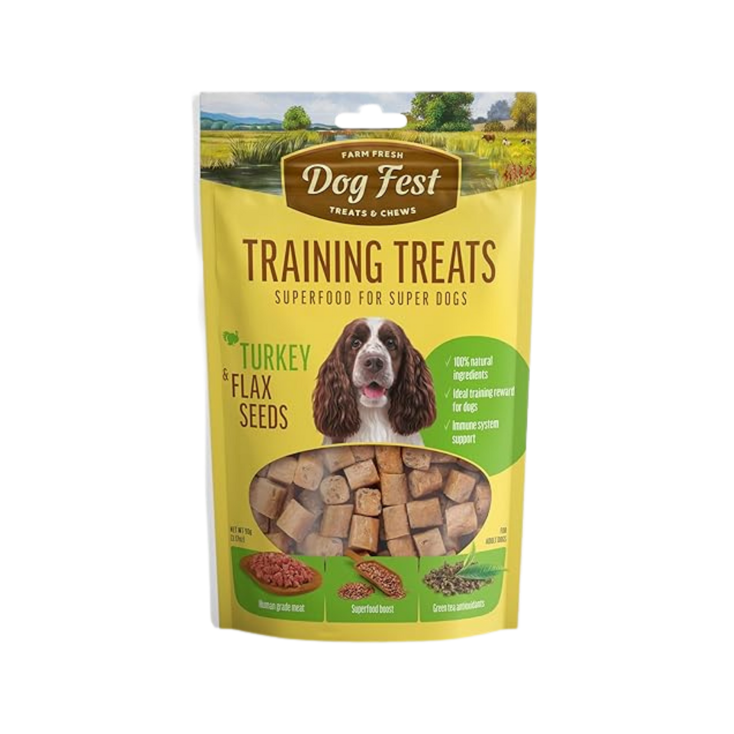 Dogfest Training Turkey & Flax Seeds Treats - Animeal