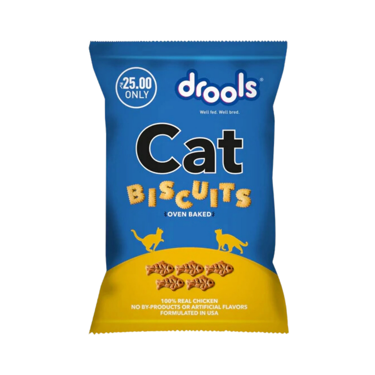 Drools Real Chicken Cat Biscuits 40g - Animeal