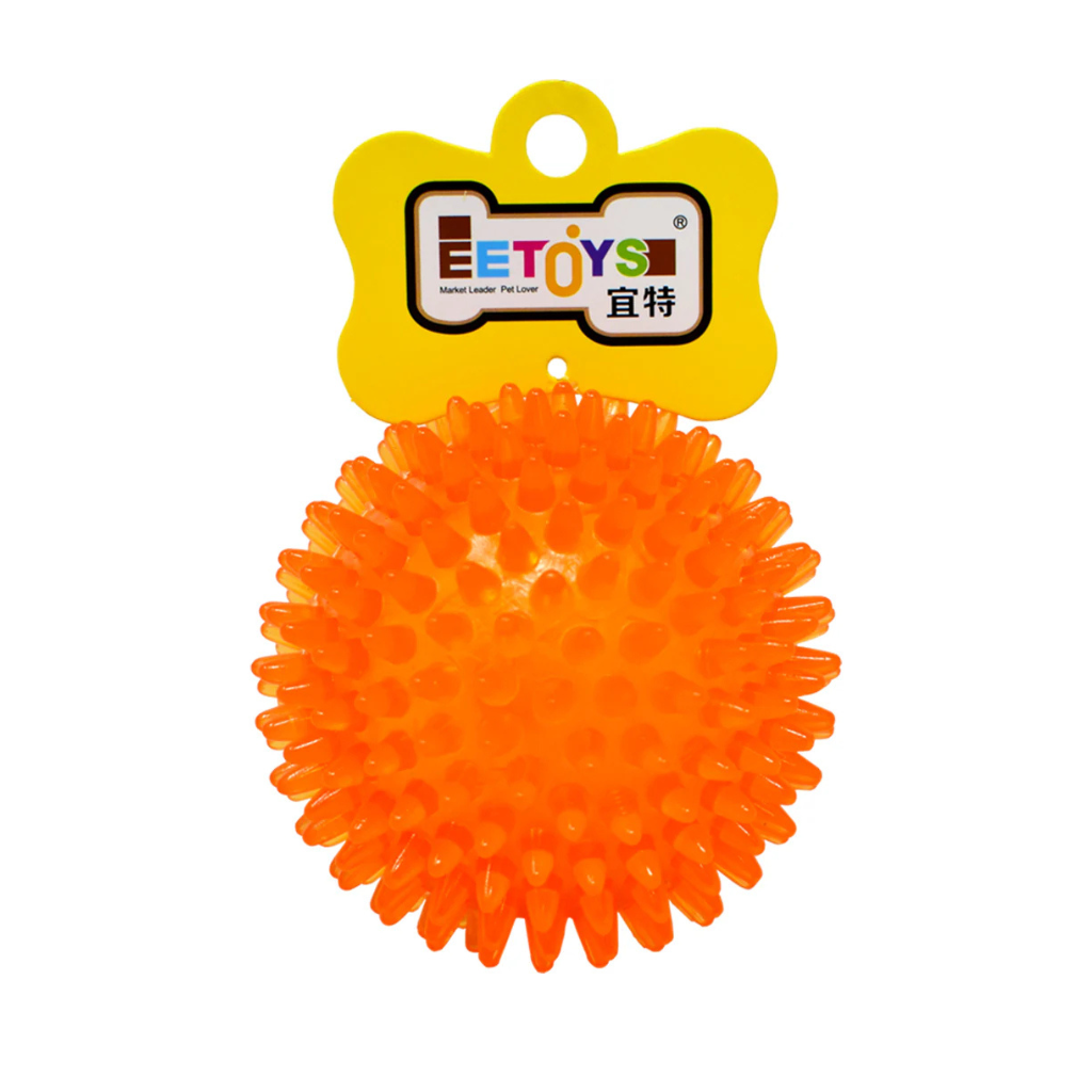 EE TOYS DURABLE TPR RUBBER HARD SPIKED BALL (L) - Animeal