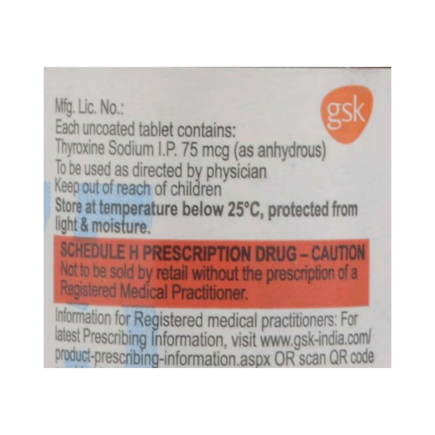 ELTROXIN 125MG TABLET - Animeal