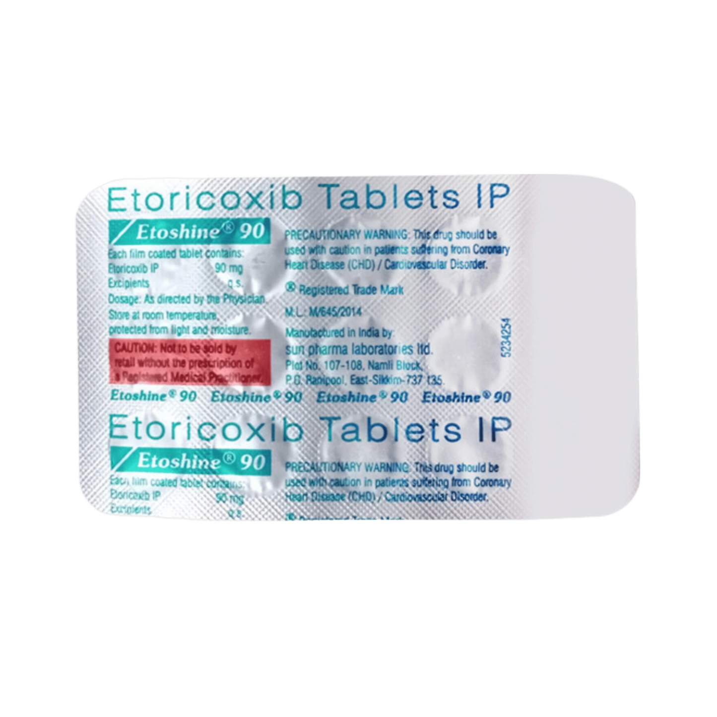 ETOSHINE 90MG TABLET - Animeal