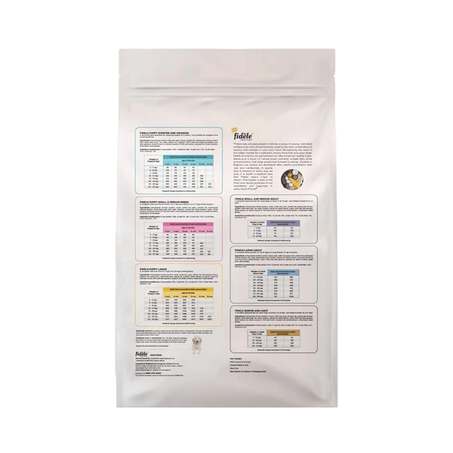 FIDELE PLUS ADULT SMALL & MEDIUM DRY FOOD (S) - Animeal