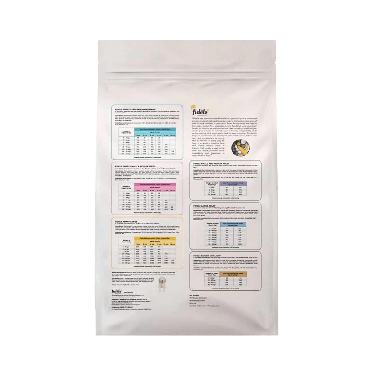 FIDELE PLUS ADULT SMALL & MEDIUM DRY FOOD (S) - Animeal