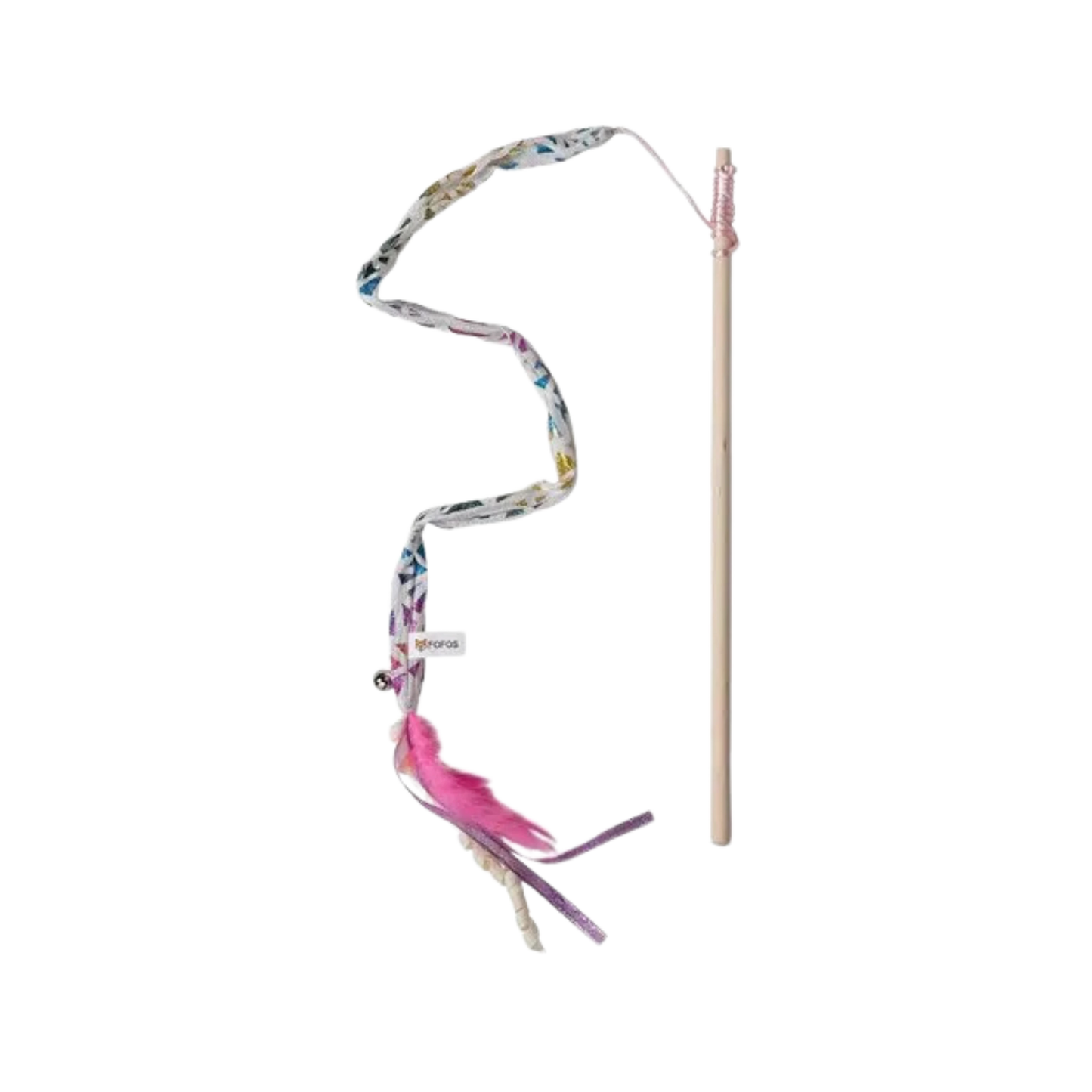 FOFOS BLOCKY MEOW FEATHER WAND - Animeal