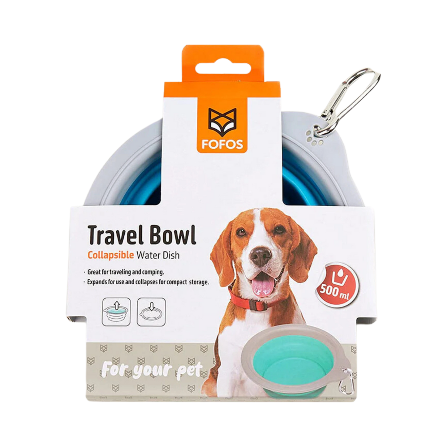 FOFOS COLLAPSIBLE BLUE BOWL - Animeal