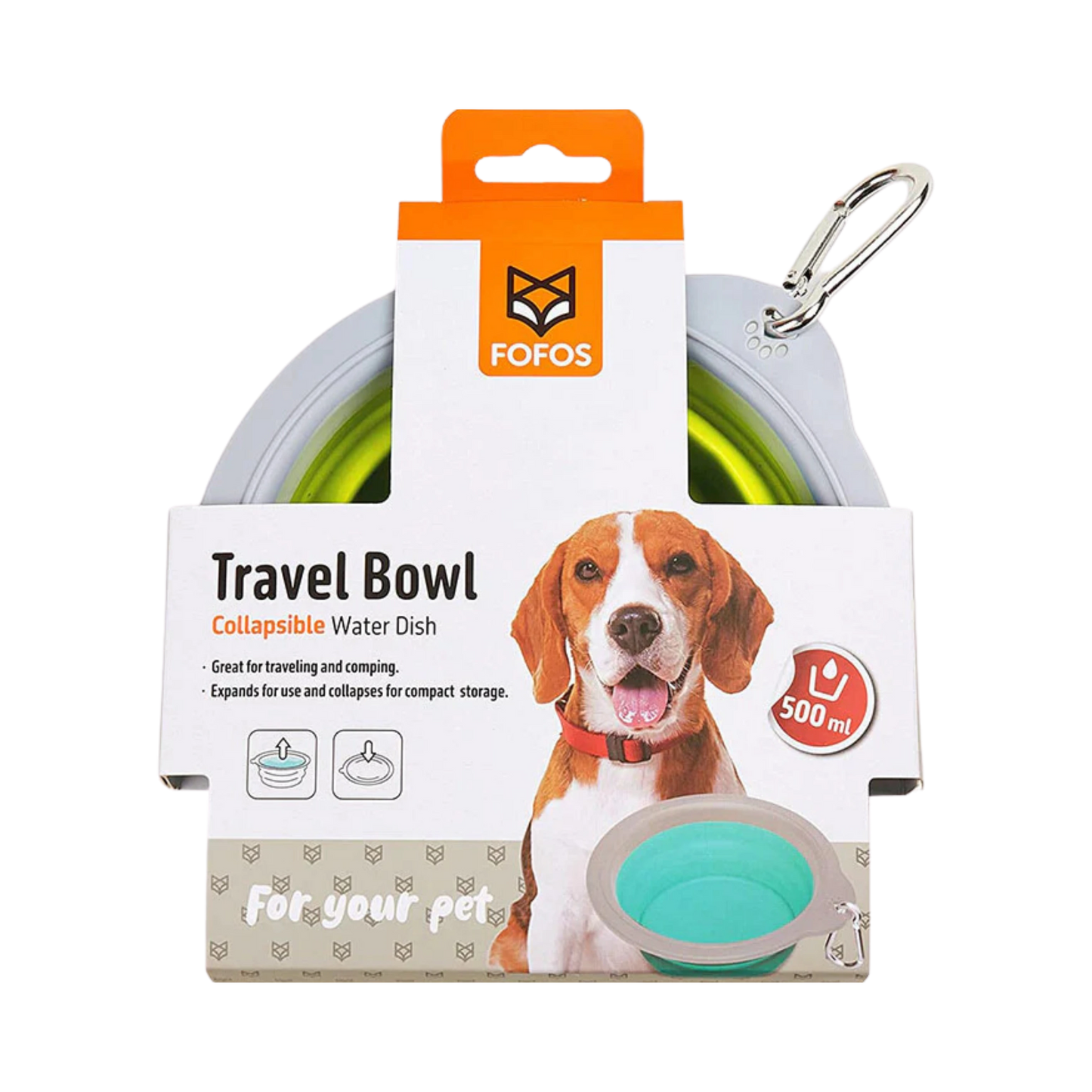 FOFOS COLLAPSIBLE BOWLS GREEN - Animeal
