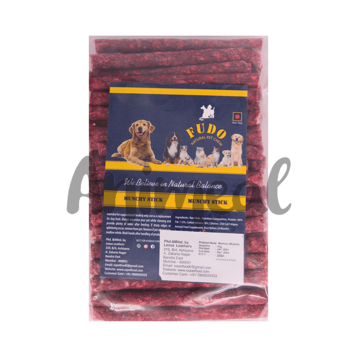 FUDO MUNCHEY MUTTON STICK (L) - Animeal