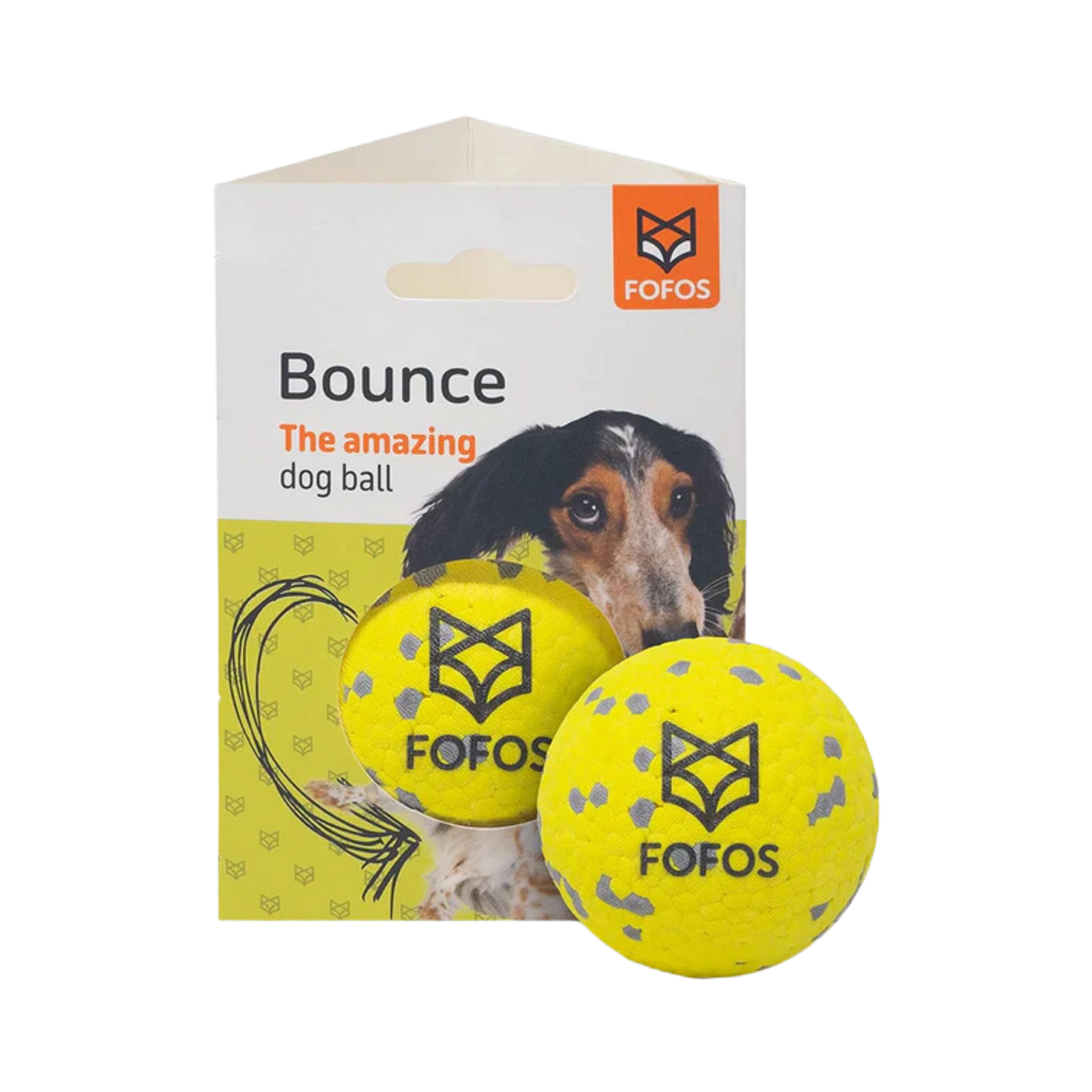 Fofos Super Bounce Ball for Dogs, Medium - Animeal
