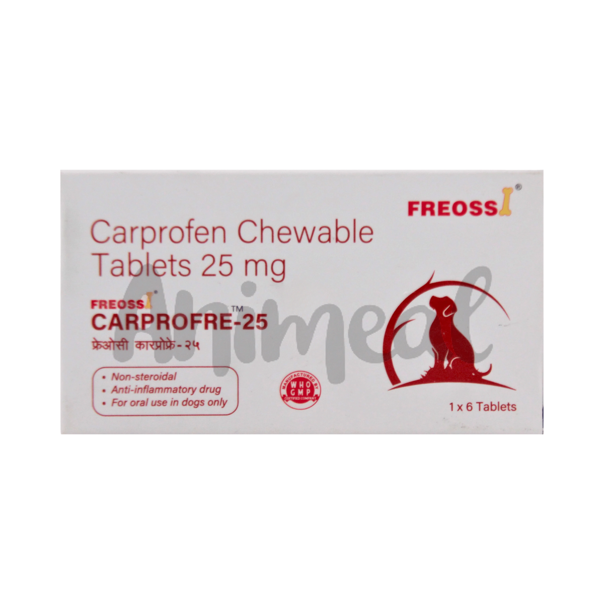 Fredunvet Freossi Carprofre 25mg Tablet for Dogs and Cats, 6 Tablets - Animeal