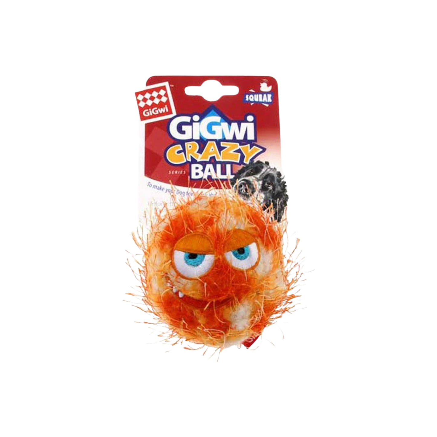 GIGWI CRAZY BALL ORANGE (M) - Animeal