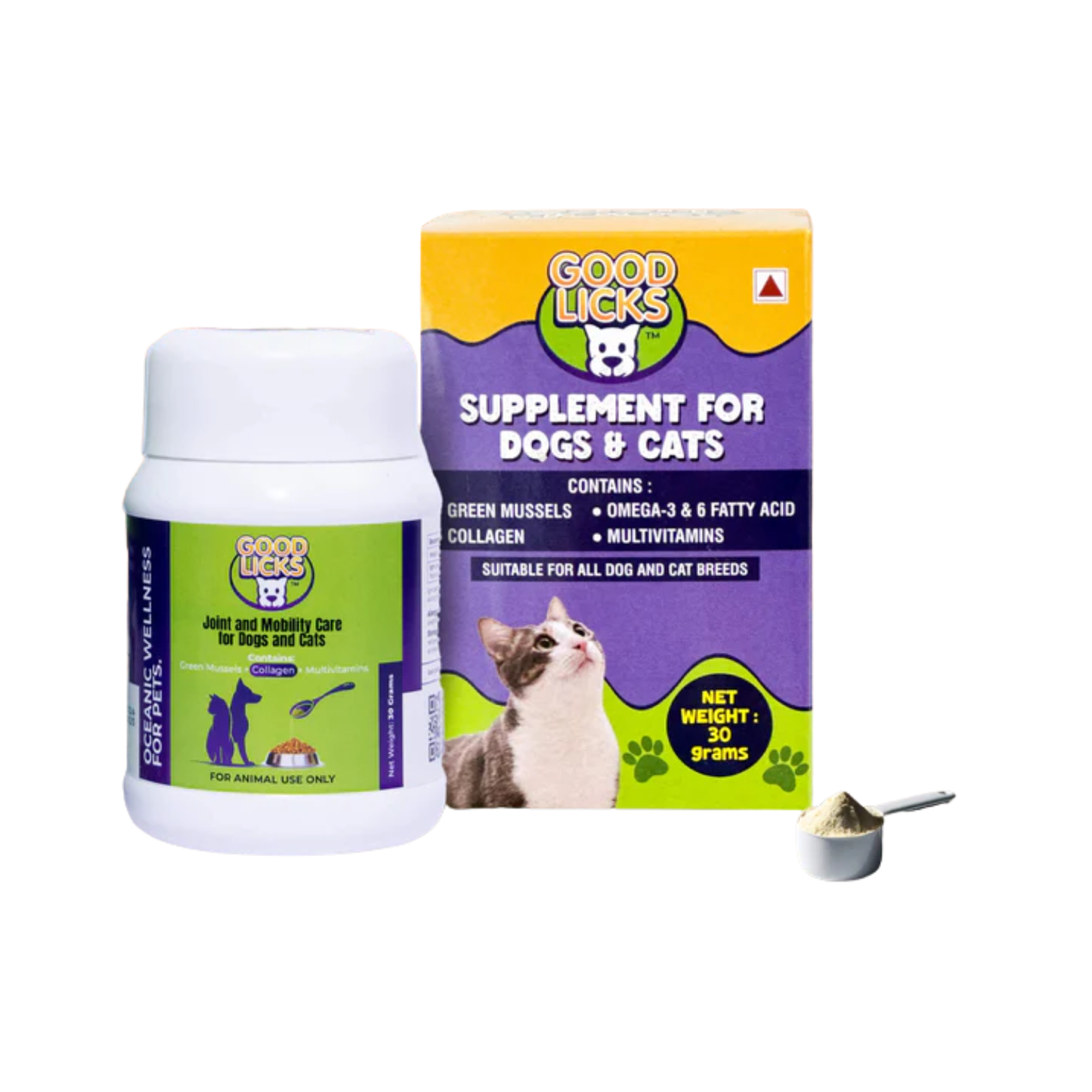 GOOD LICKS™ Joint and Mobility Health Supplement for Cats (30 Grams) - Animeal