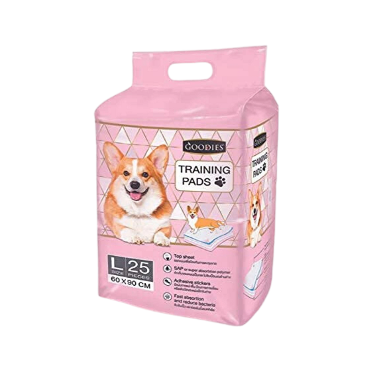 Goodies Puppy Training Pad 60x90, 25 Pieces - Animeal