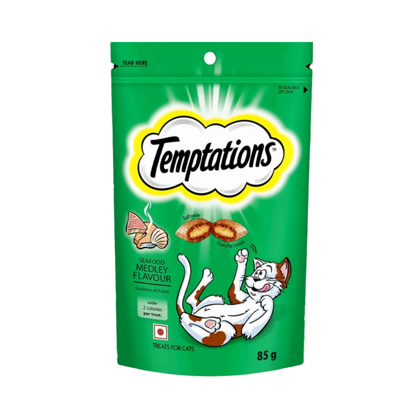 TEMPTATIONS SEAFOOD CAT CRUNCHY TREAT - Animeal