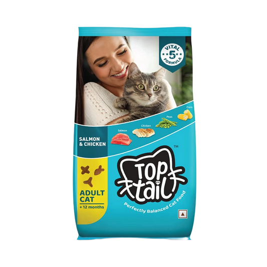 TOPTAIL ADULT SALMON & CHIC DRY FOOD (S) 450GM