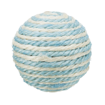 TRIXIE SISAL BALL WITH RATTLE DIA TOY 6CM