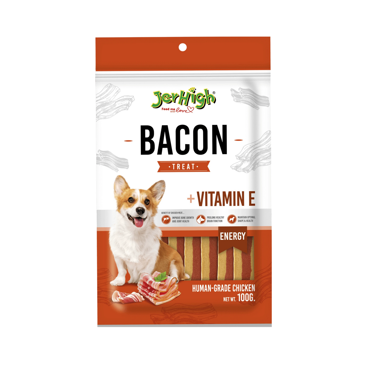 JERHIGH BACON DOG TREAT (L) - Animeal