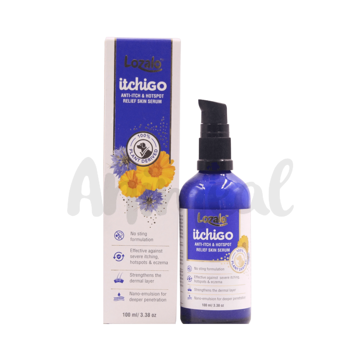 Lozalo Itchigo Skin Serum for Dogs, 100ml - Animeal
