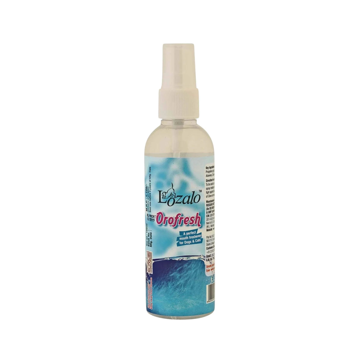 Lozalo Orofresh Spray for Dogs and Cats, 22ml - Animeal