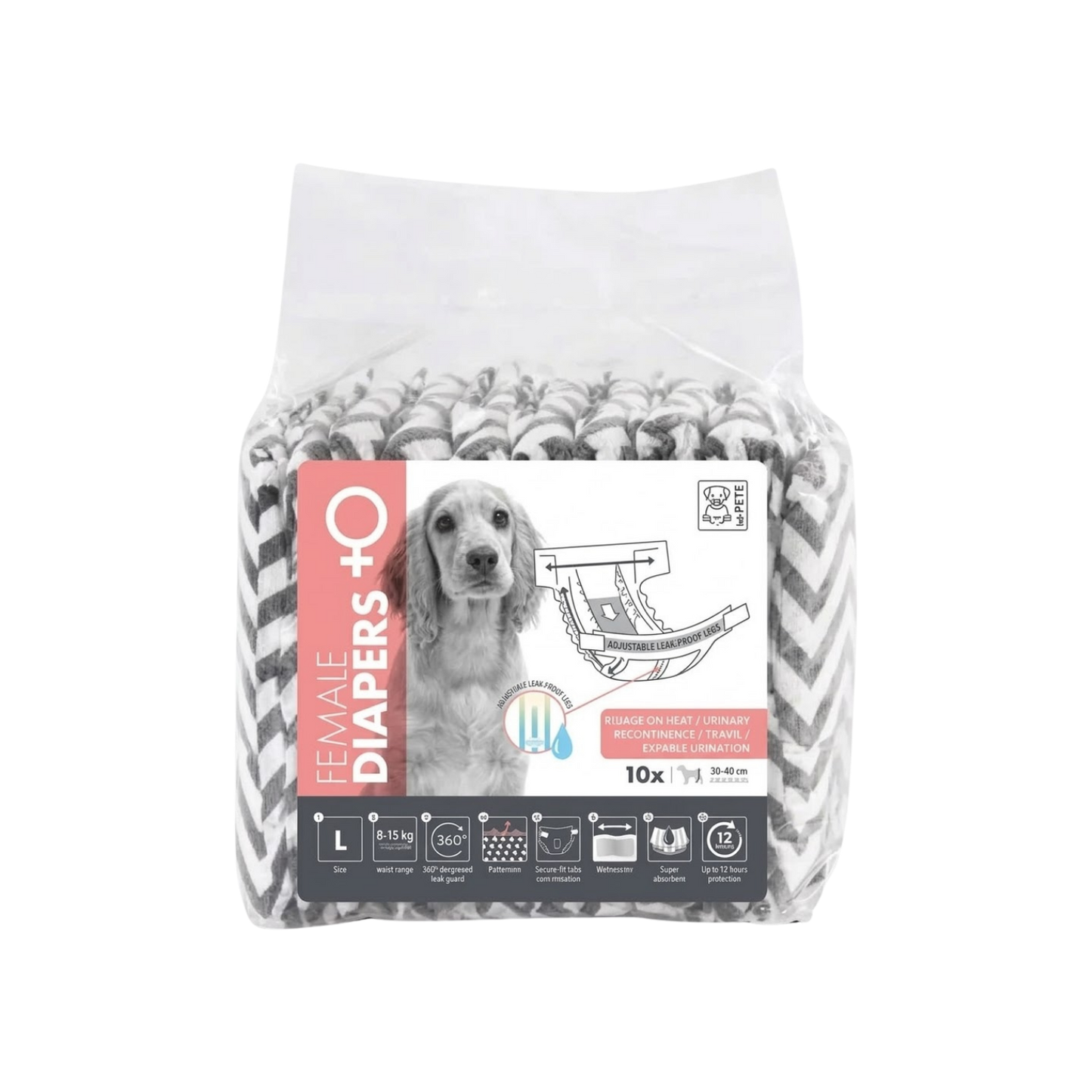 M-PETS DIAPER FD (M) - Animeal