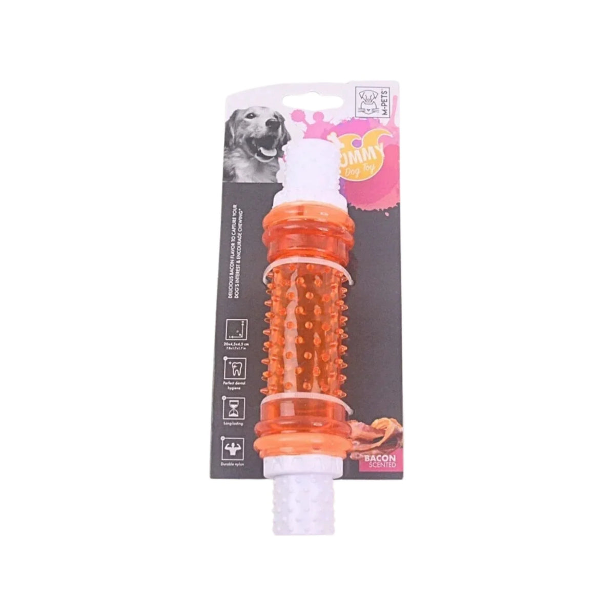 M-Pets Yummy Stick Toy Bacon Flavor for Dogs and Cats - Animeal