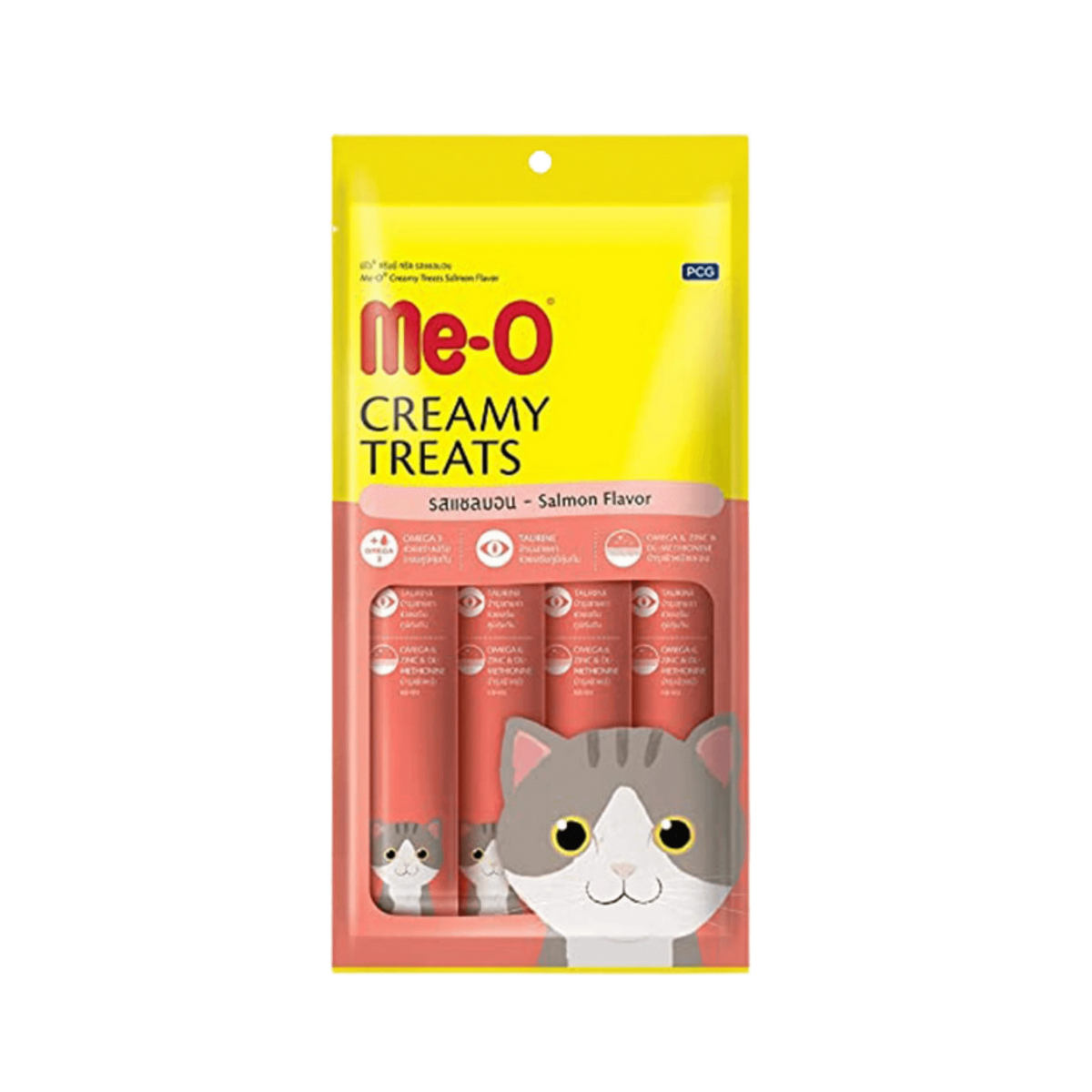 Me-O Creamy Cat Treat Salmon 60g (4 x 15g) - Animeal