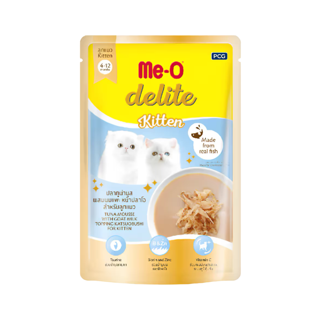 Me-O Delite Kitten Tuna Mousse Wet Cat Food, 70g - Animeal