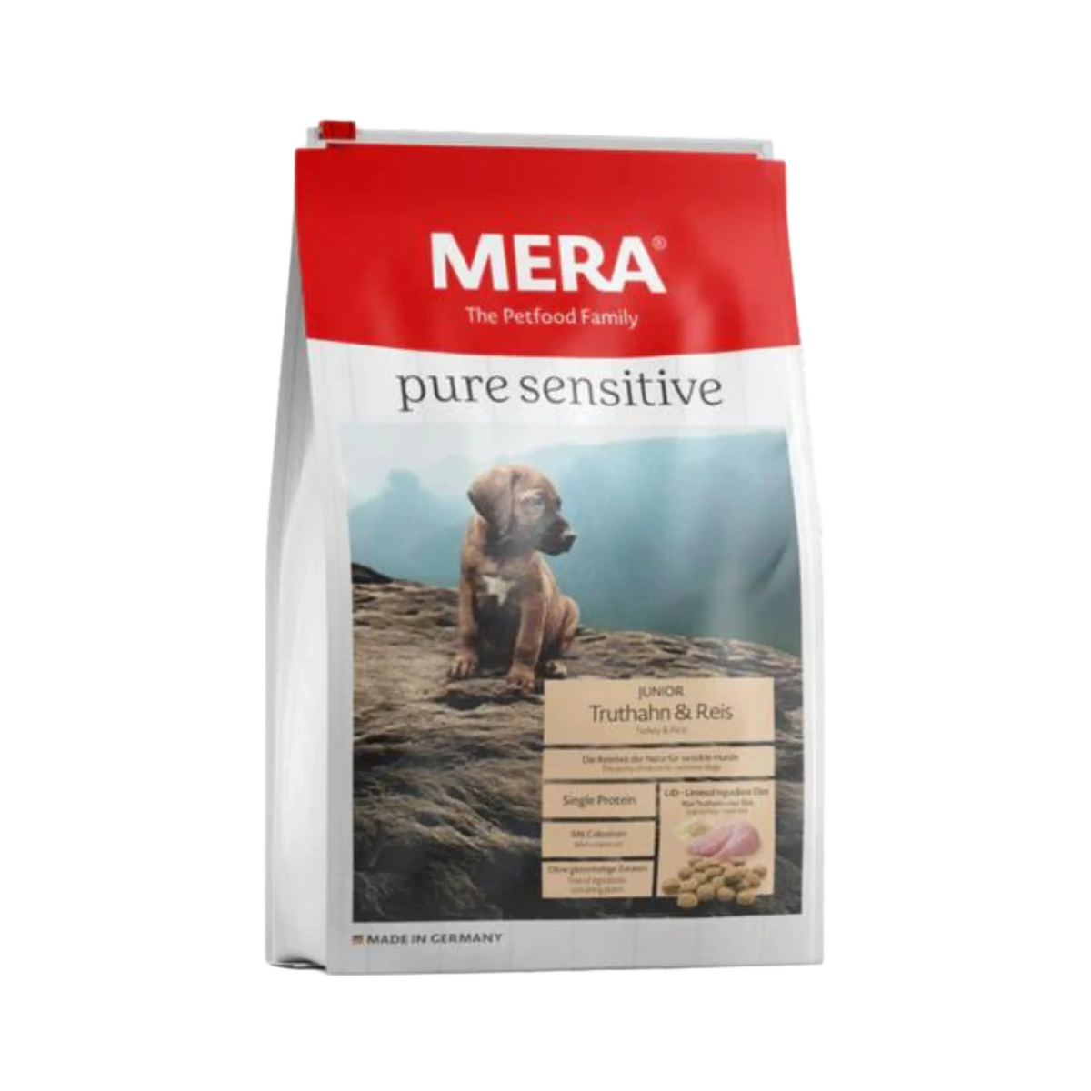 Mera Pet Junior Turkey and Rice Dry Dog Food, 1kg - Animeal
