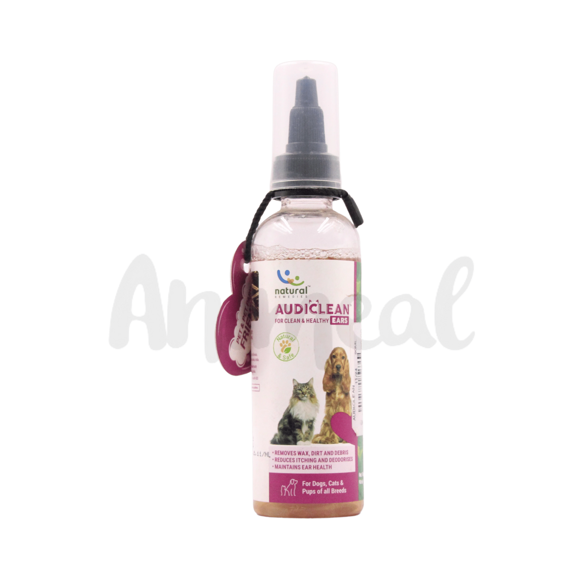 Natural Remedies Audiclean for Dogs and Cats, 90ml - Animeal