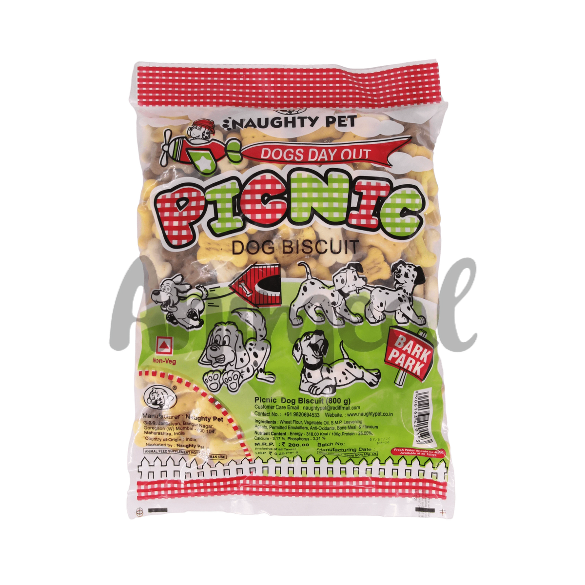 Naughty Pet Picnic Dog Biscuits 900g - Animeal