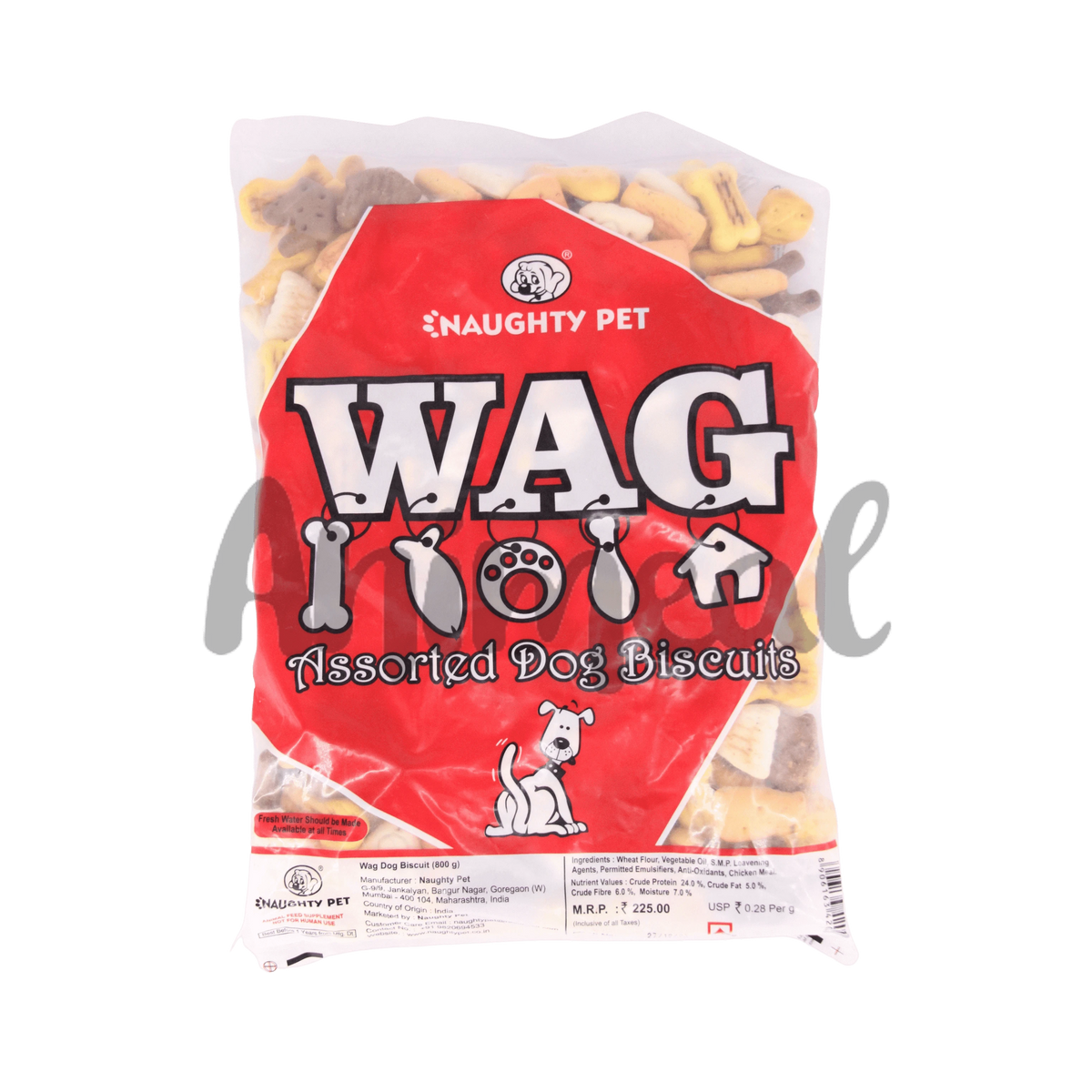 Naughty Pet Wag Assorted Dog Biscuits - Animeal