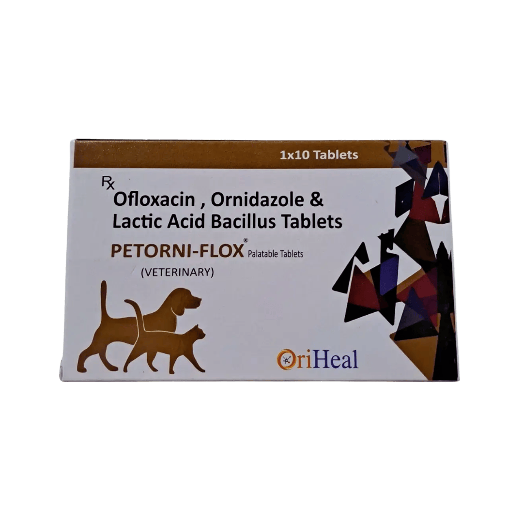 Oriheal Petorni-flox Tablet for Dogs and Cats, 10 Tablets - Animeal