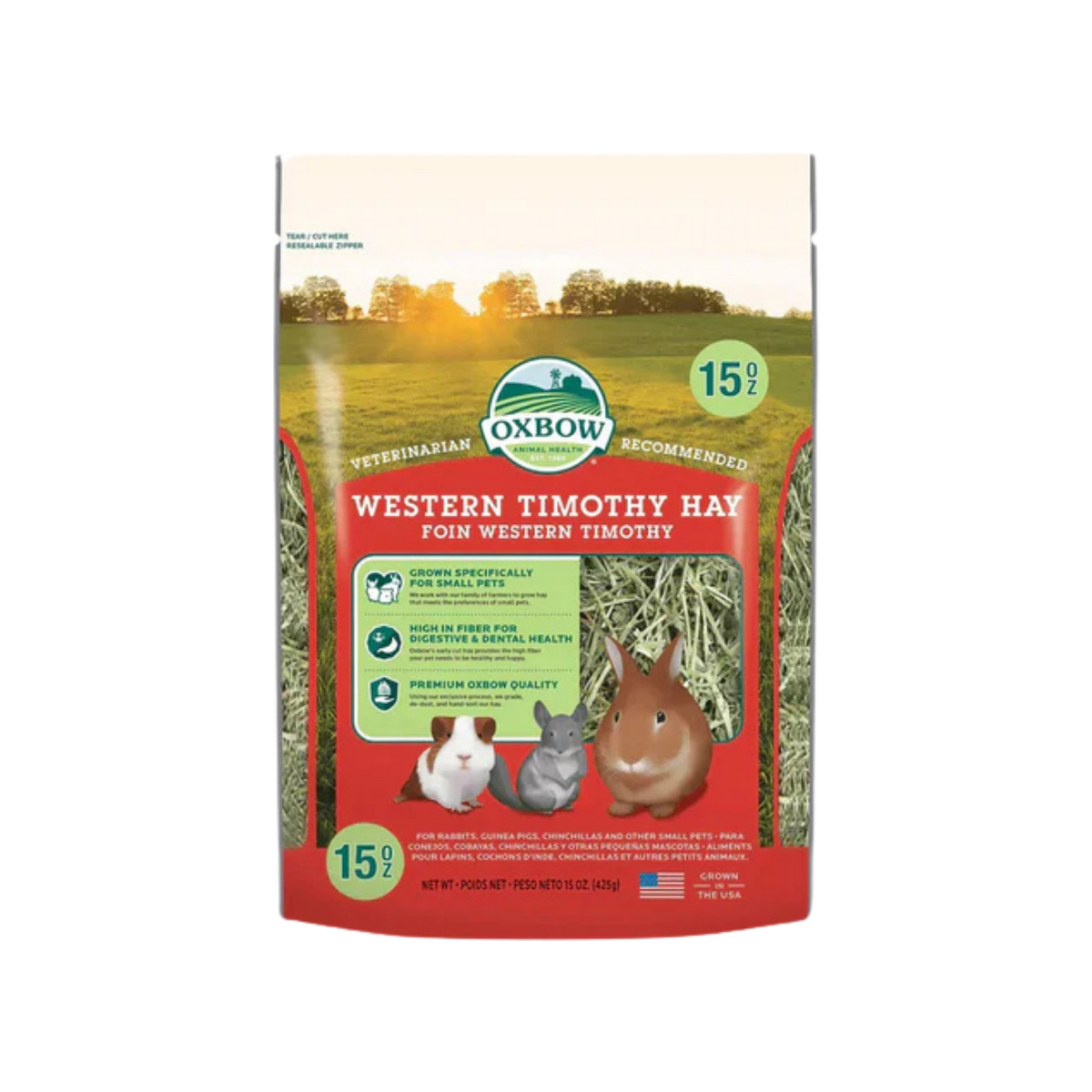 Oxbow Western Timothy Hay Dry Dog Food, 425g - Animeal