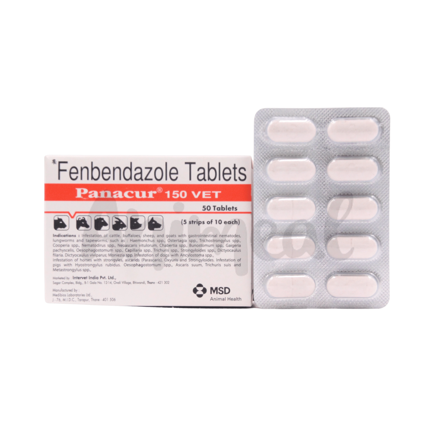 PANACURE 150 VET TABLET - Animeal
