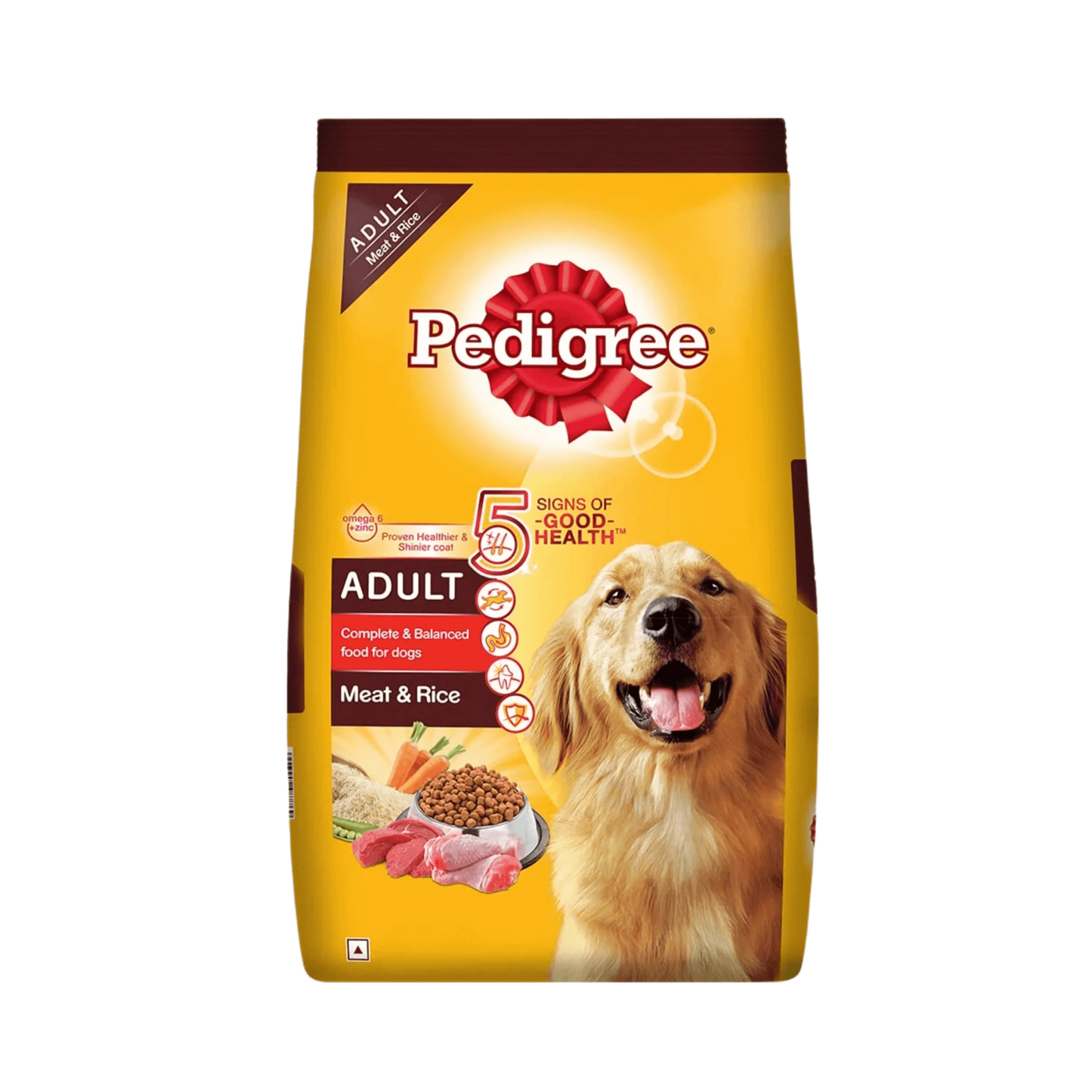 PEDIGREE ADULT MEAT & RICE DRY FOOD (M) - Animeal