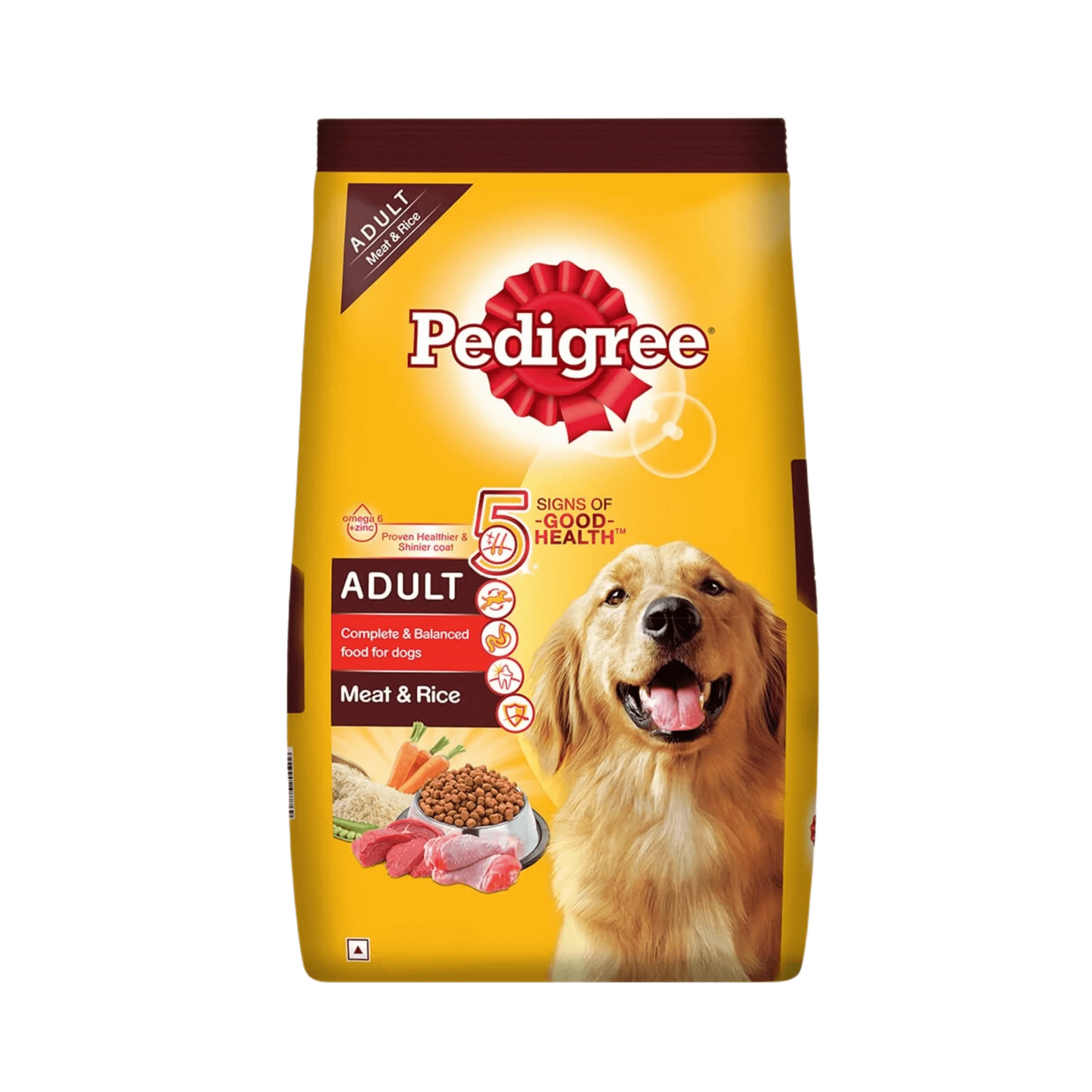 PEDIGREE ADULT MEAT & RICE DRY FOOD (XL) - Animeal
