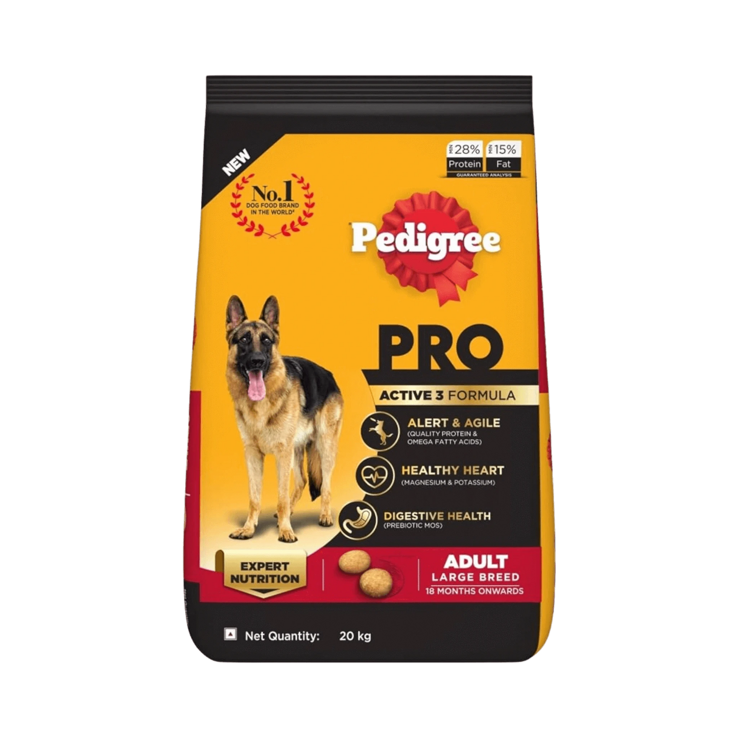 PEDIGREE PRO ACTIVE ADULT DRY FOOD (3XL) - Animeal